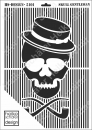 Schablone-Stencil A3 107-5101 Skull Gentleman